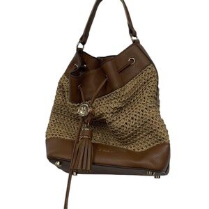 4167 ANNE KLEIN WOVEN BUCKET BAG 257324167